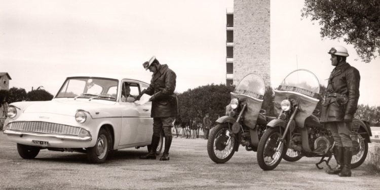 Moto Guzzi Falcone Turismo Polizia Stradale